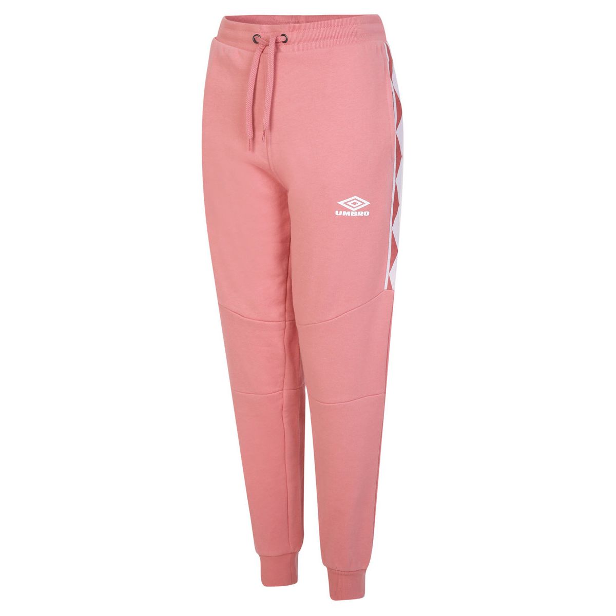 Rose / White Women's Umbro Diamond Taped Jog Pant Trousers | CA-18865