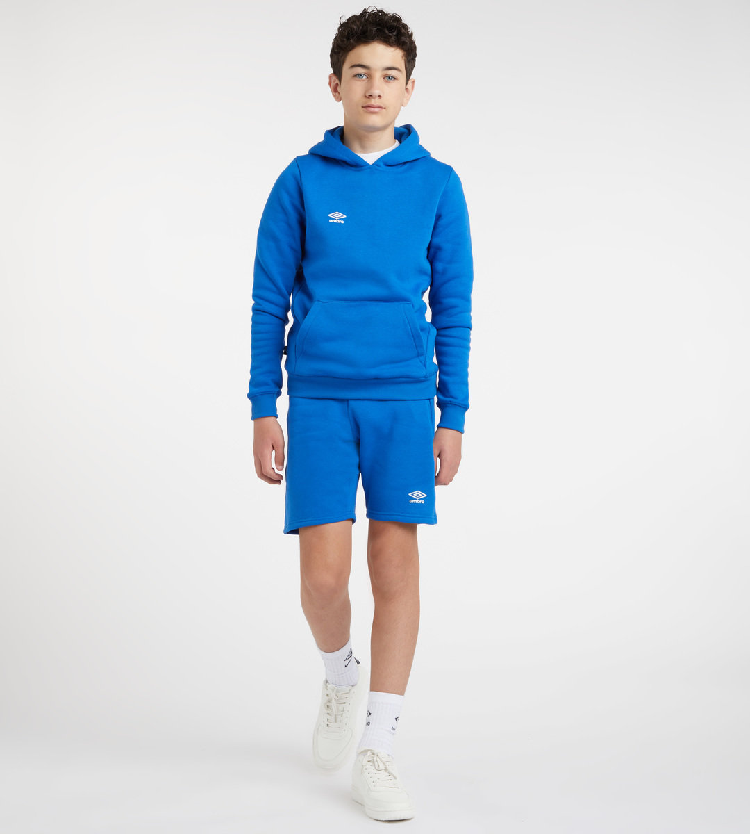 Royal / White Kids' Umbro Club Leisure Jog Short Junior Shorts | CA-10201