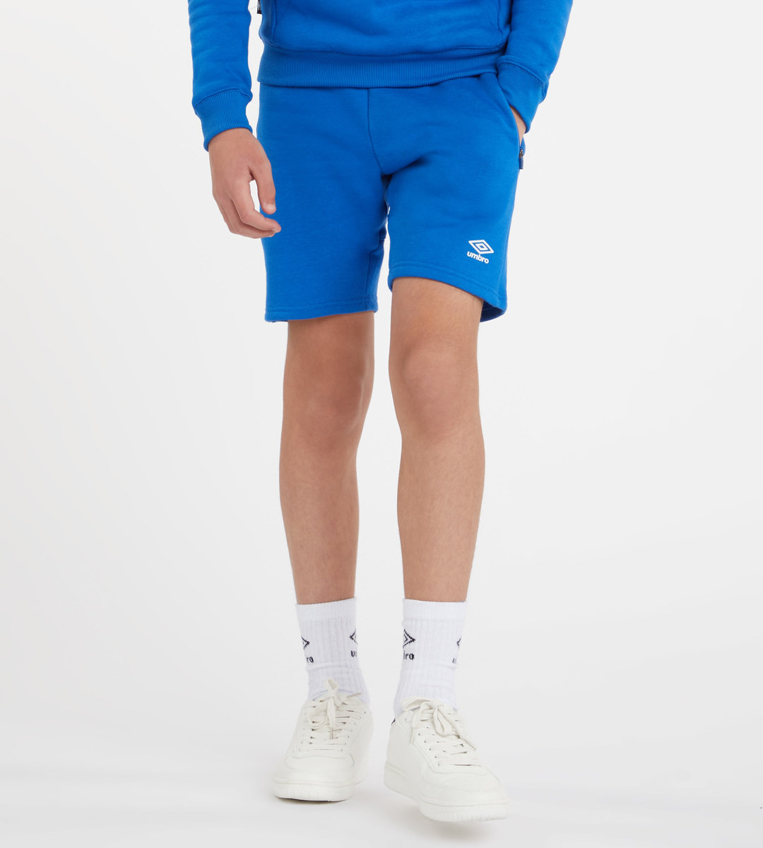 Royal / White Kids\' Umbro Club Leisure Jog Short Junior Shorts | CA-10201