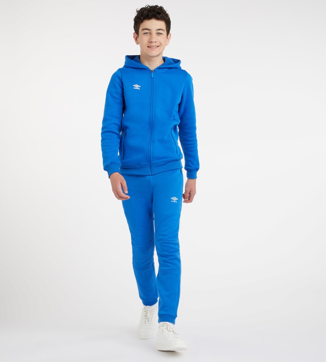 Royal / White Kids' Umbro Club Leisure ZT Hoodie Junior Hoodies | CA-73821