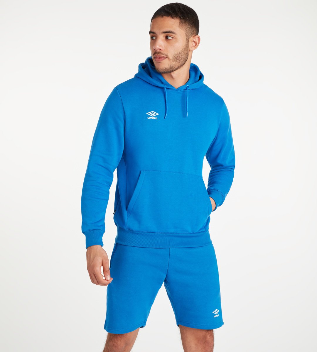 Royal / White Men\'s Umbro Club Leisure Hoody Hoodies | CA-06175