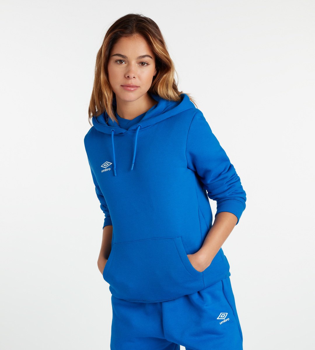 Royal / White Women\'s Umbro Club Leisure Hoody Hoodies | CA-40366