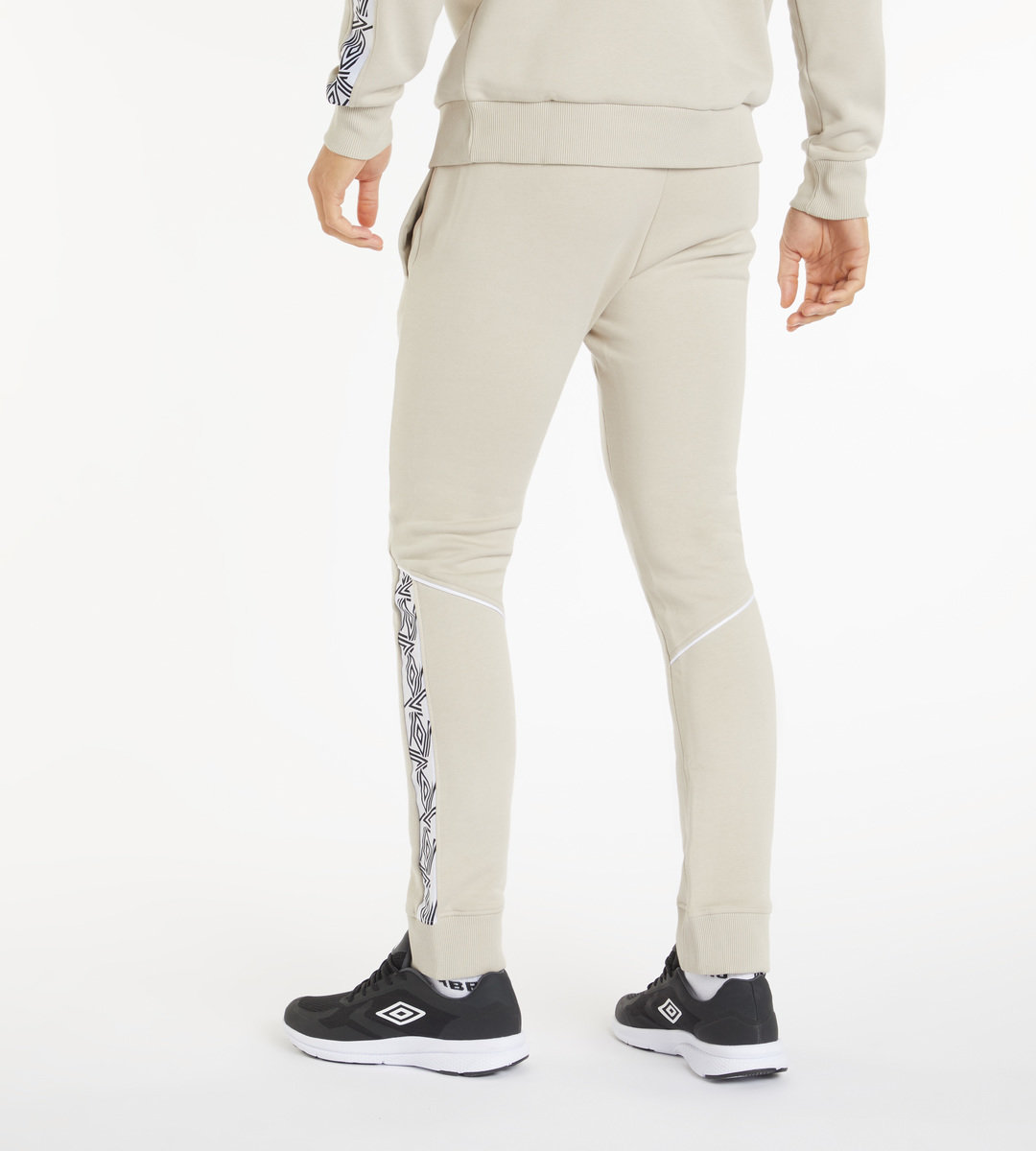 Silver Men's Umbro Taped Fleece Jogger Trousers | CA-90426