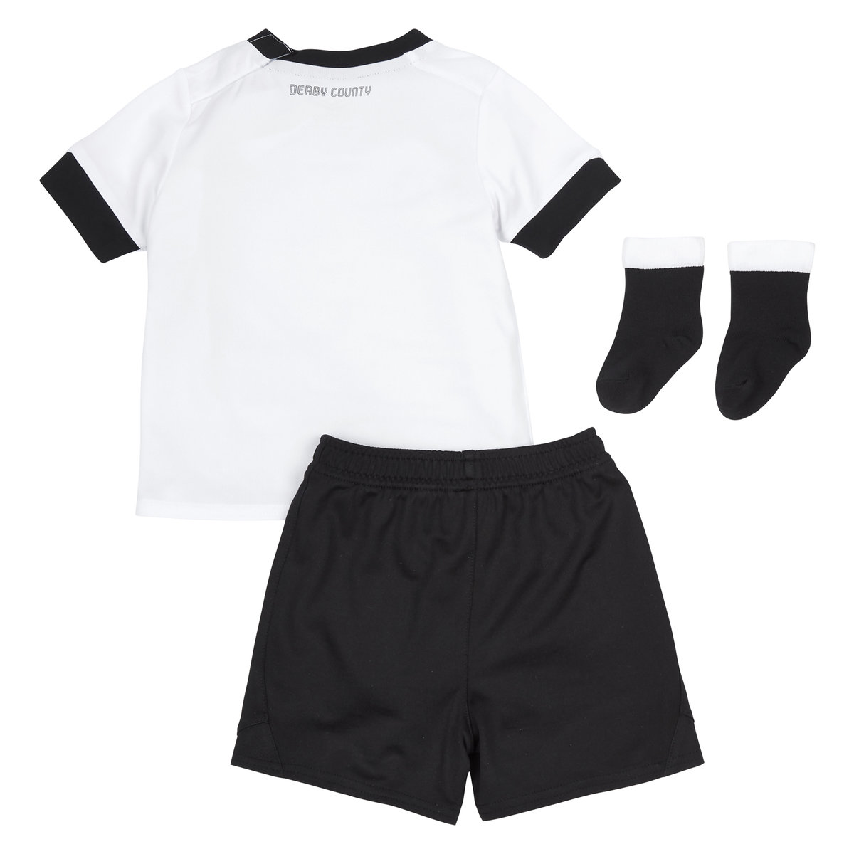 White / Black Umbro Football Derby County 22/23 Home Baby Kit Football Jersey | CA-02018