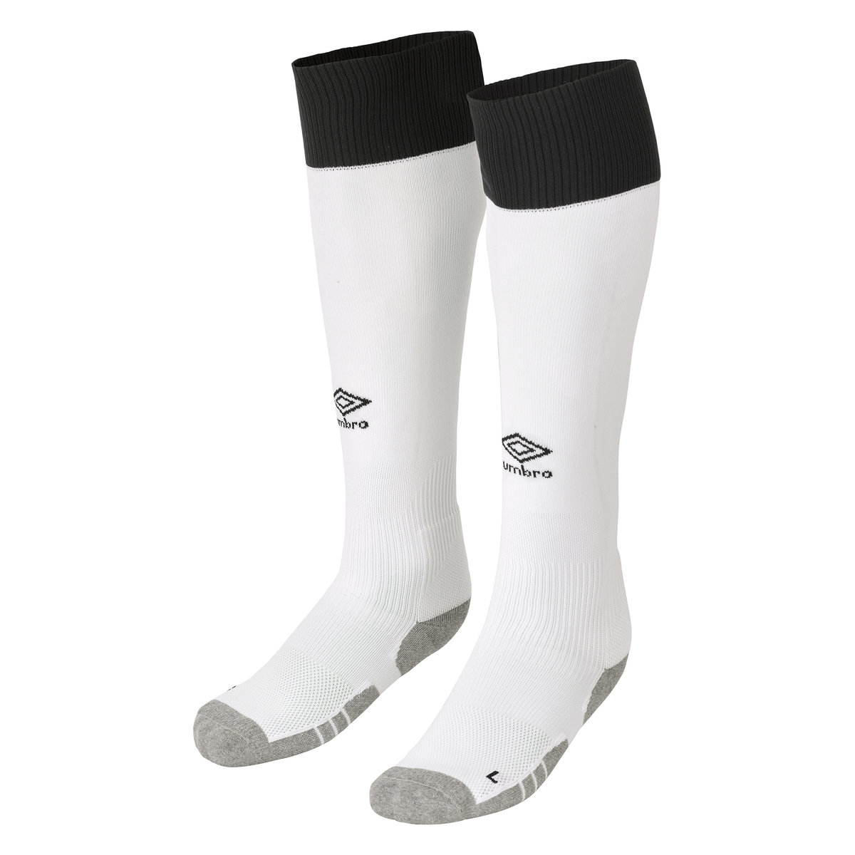 White / Black Umbro Teamwear - Umbro Luton Town Football 22/23 Away Sock Junior Football Socks | CA-59239