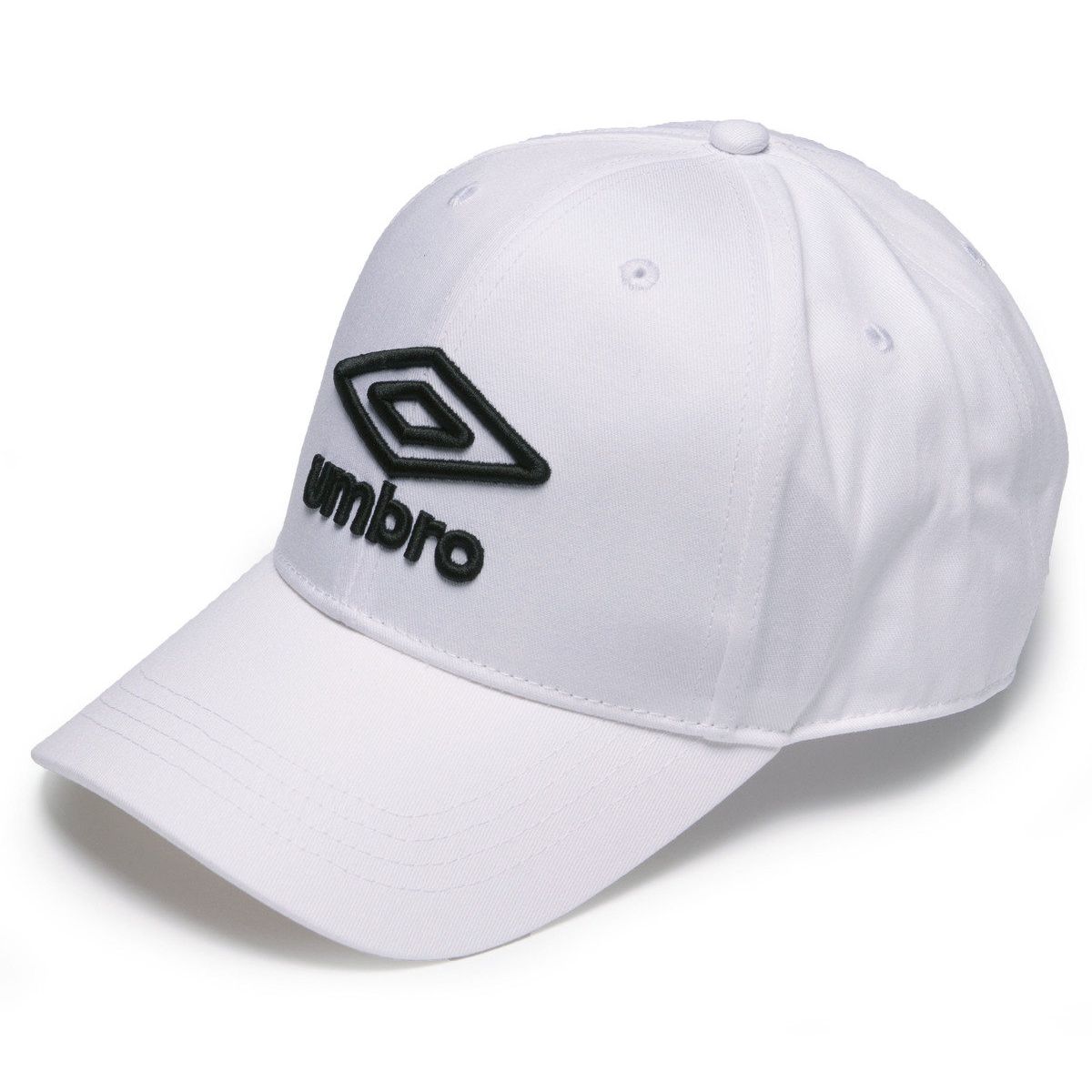 White / Black Women\'s Umbro Logo Cap Hats | CA-56323