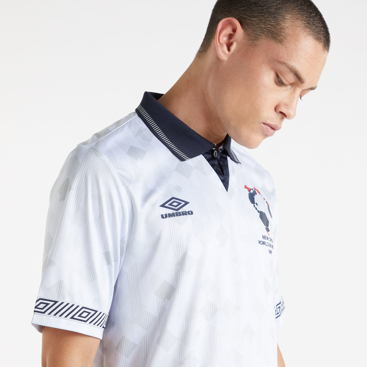 White / Dark Navy Men's Umbro New Order Home Jersey Jersey | CA-77214