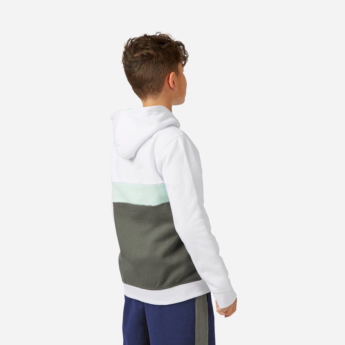 White / Green Kids' Umbro Zip Through Hoodie Hoodies | CA-40208