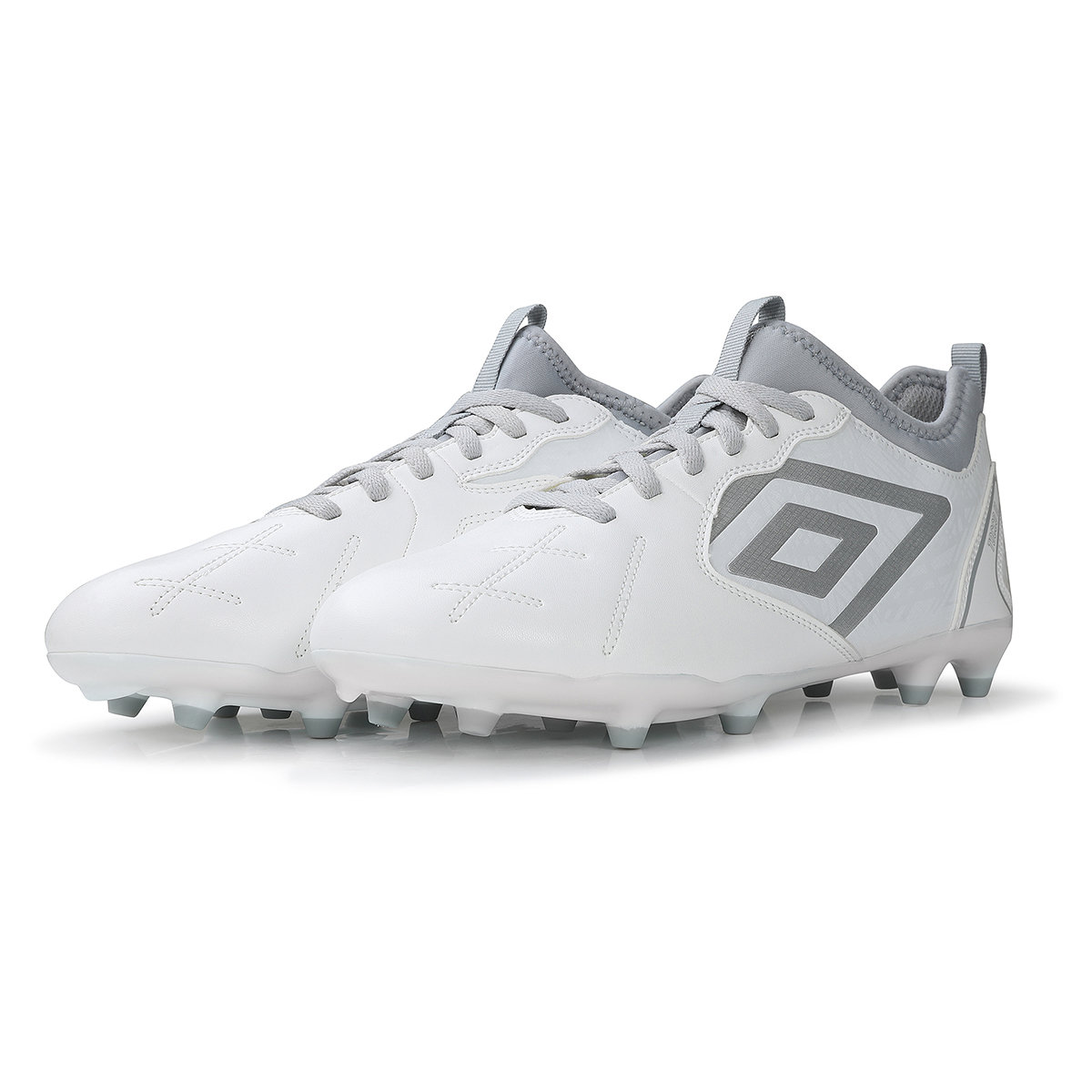 White / Grey Men's Umbro Tocco 2 Club FG Football Boots | CA-24627