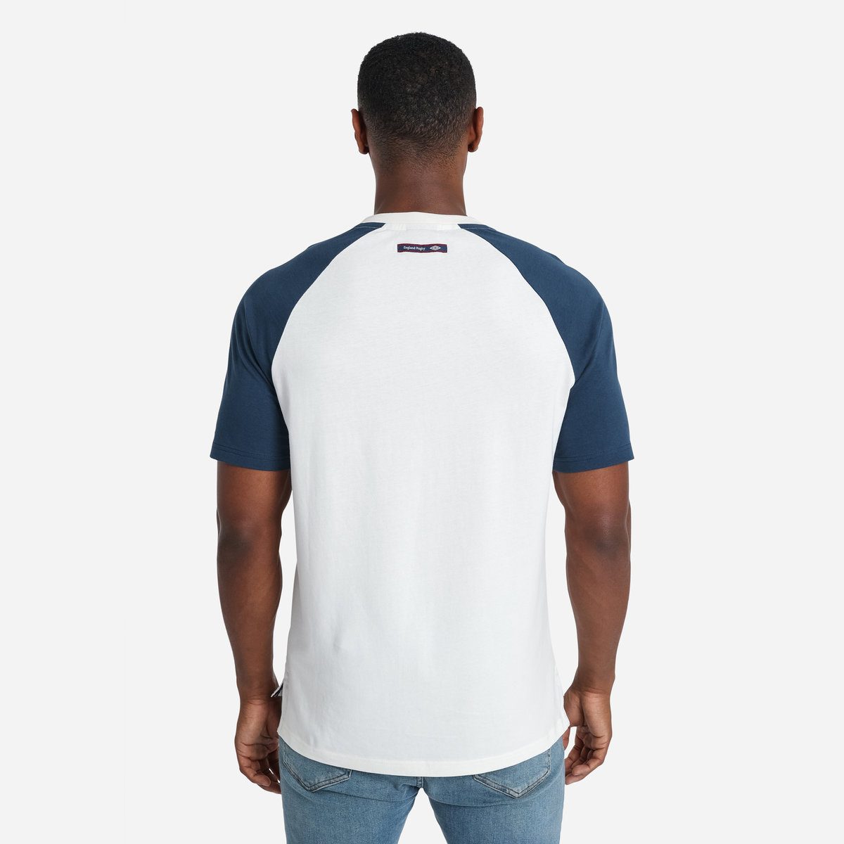 White / Navy Umbro Teamwear - Umbro England Rugby Football Classic Tee T Shirts | CA-57551