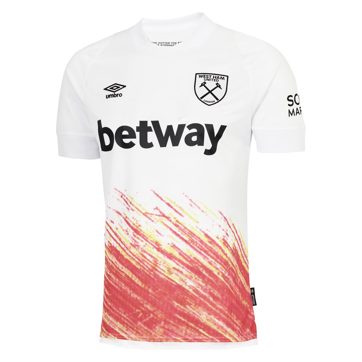 White / Orange Umbro Football West Ham Utd 22/23 Third Jersey Jersey | CA-02875