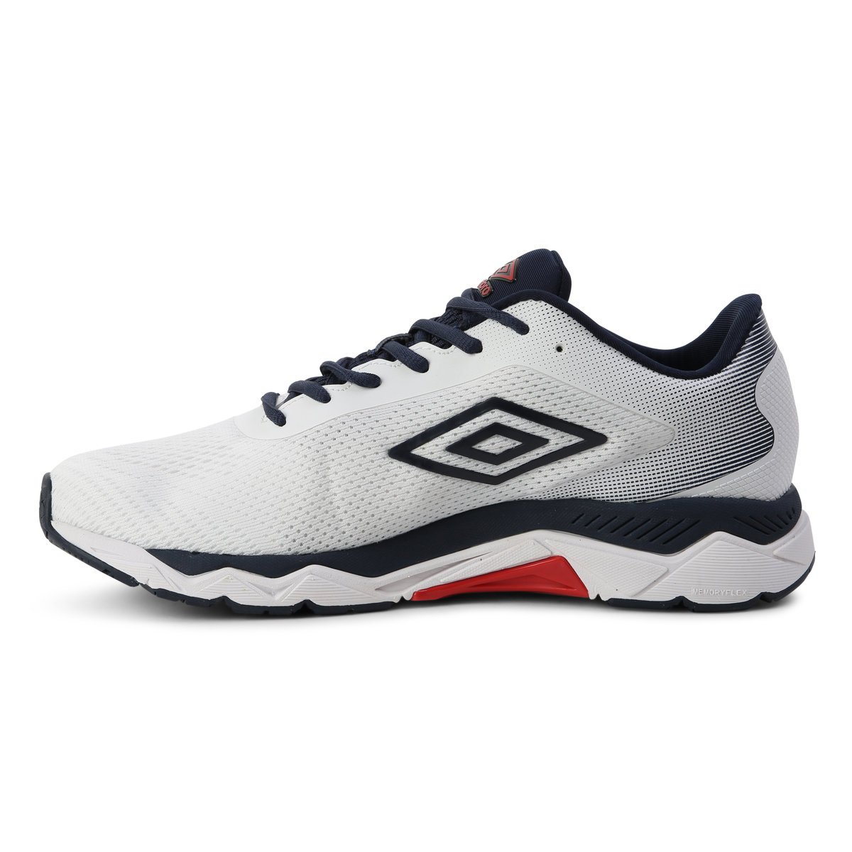 White / Red / Dark Navy Men's Umbro Impulsa Ii Running Trainers | CA-52287