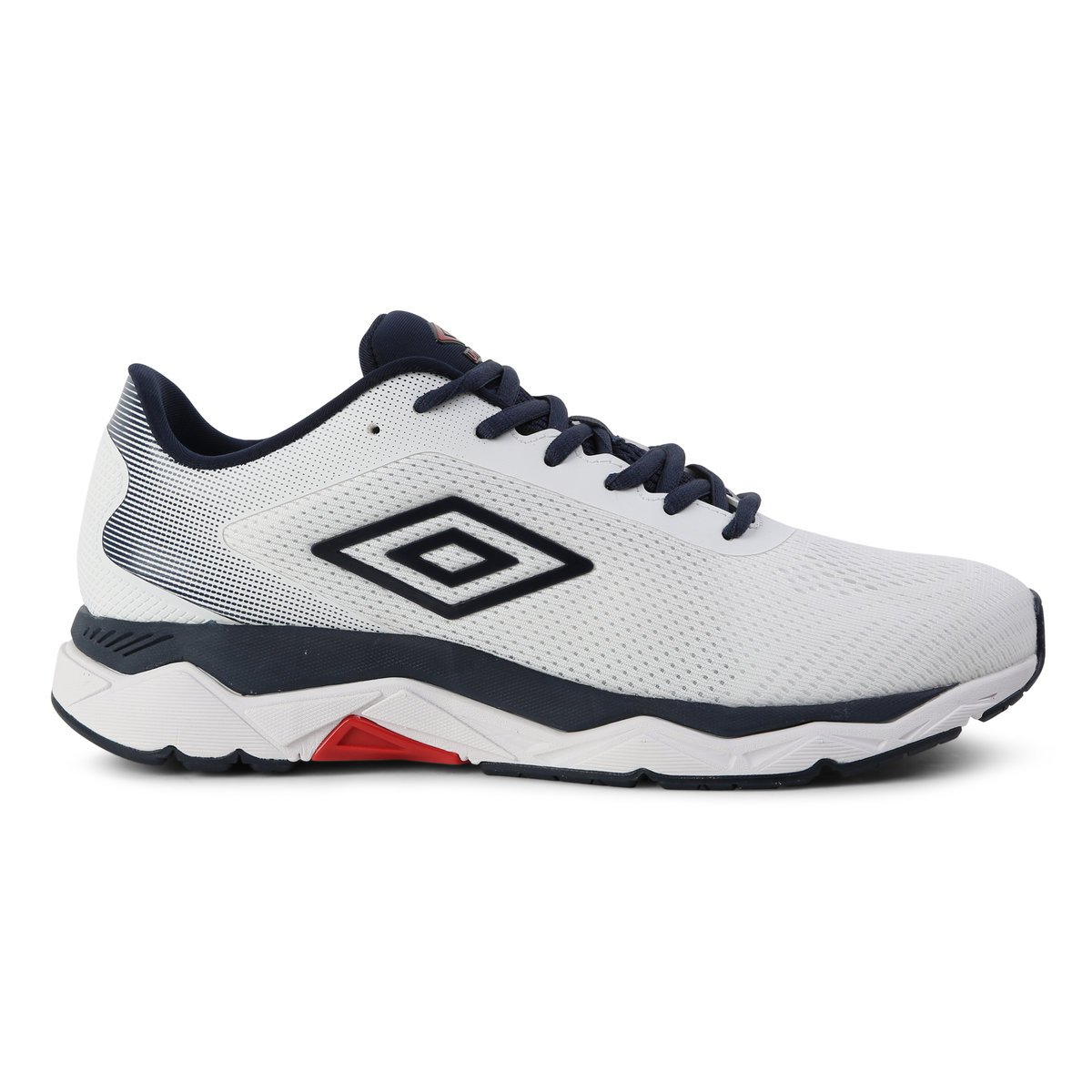 White / Red / Dark Navy Men\'s Umbro Impulsa Ii Running Trainers | CA-52287