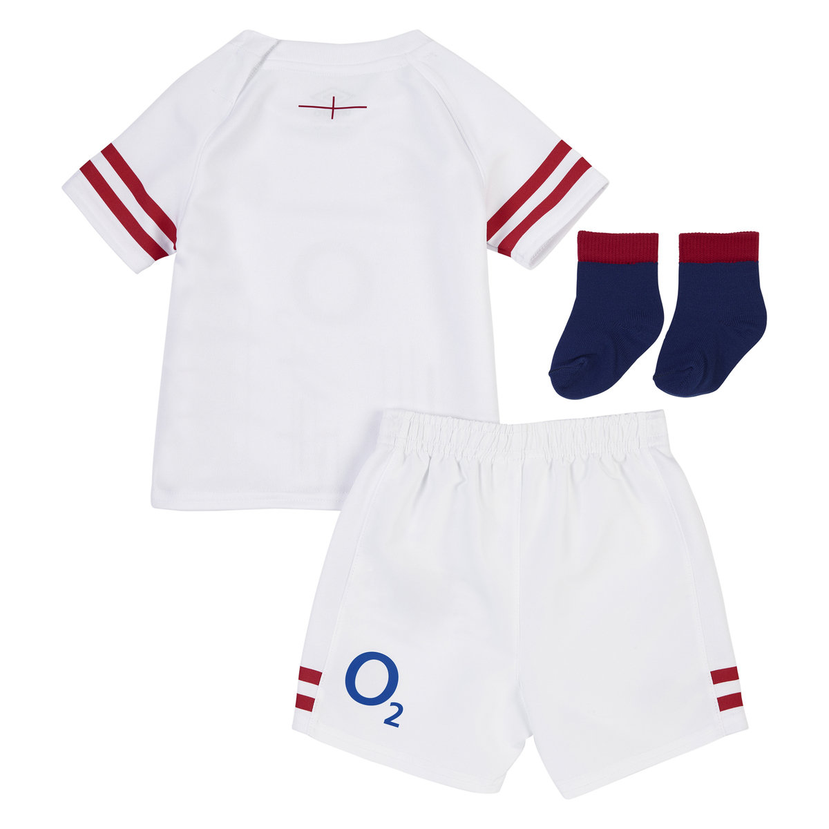 White / Red / Navy Umbro Teamwear - Umbro England Rugby Football 22/23 Home Baby Kit Rugby | CA-82981