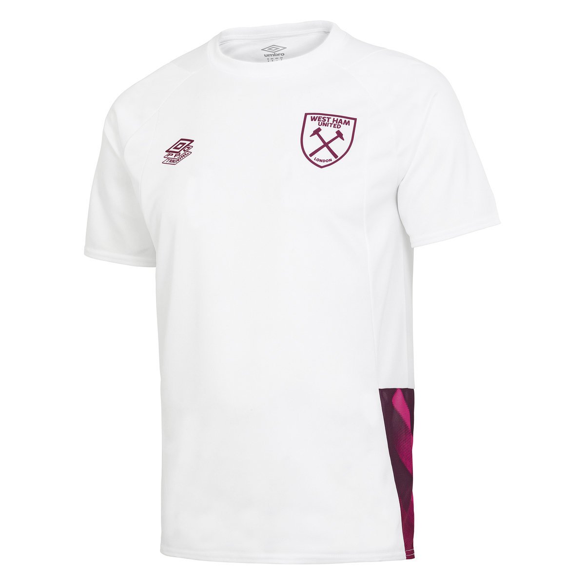 White / Red / Pink Umbro Football West Ham Utd 22/23 Training Jersey Junior Jersey | CA-00069