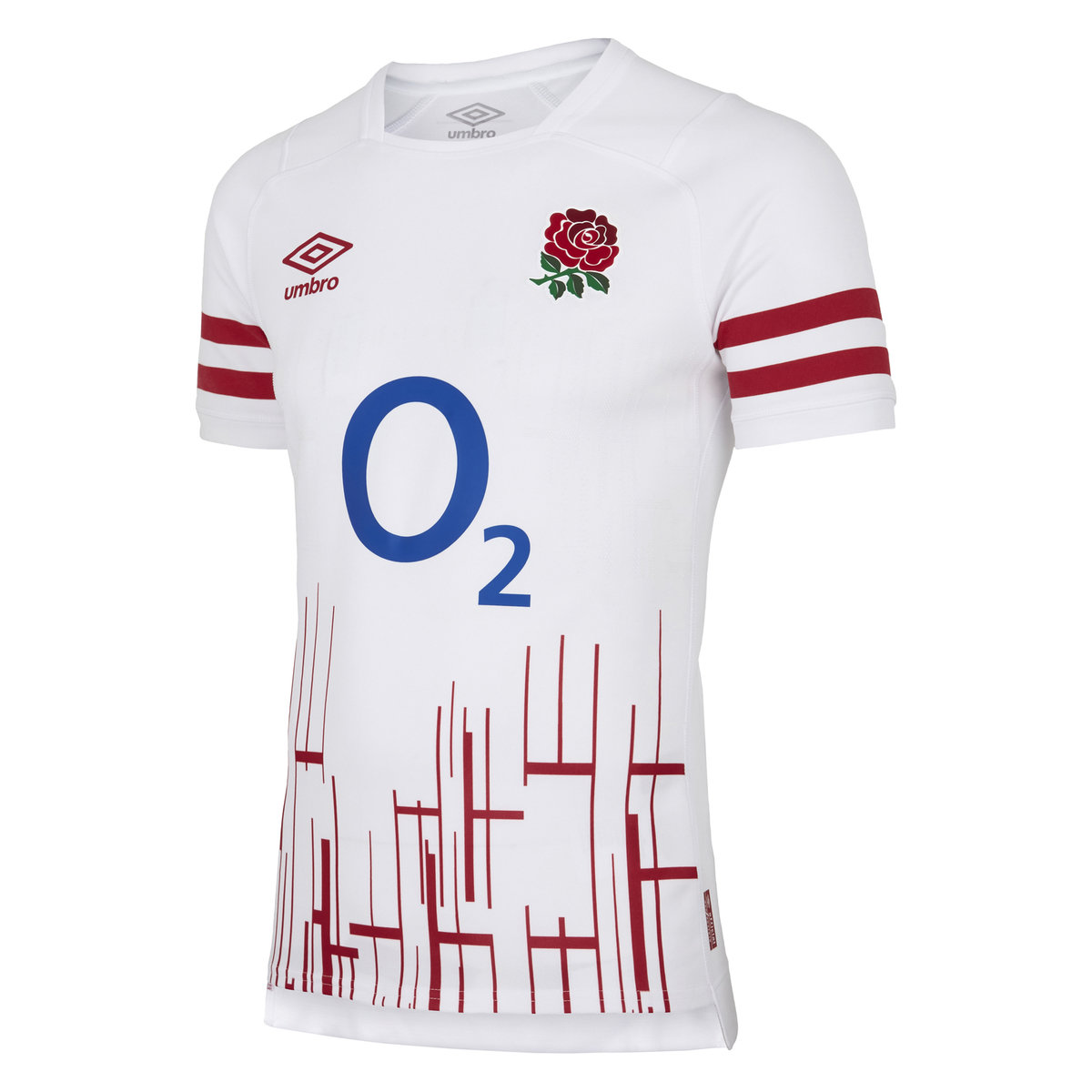 White / Red Umbro Teamwear - Umbro England Rugby Football 22/23 Home Pro Jersey Jersey | CA-19124