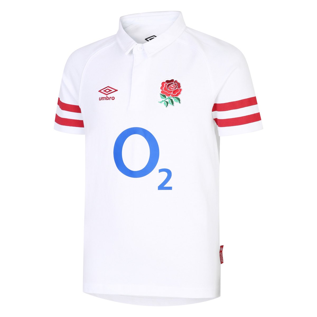 White / Red Umbro Teamwear - Umbro England Rugby Football 22/23 Home Classic Jersey Junior Jersey | CA-29266