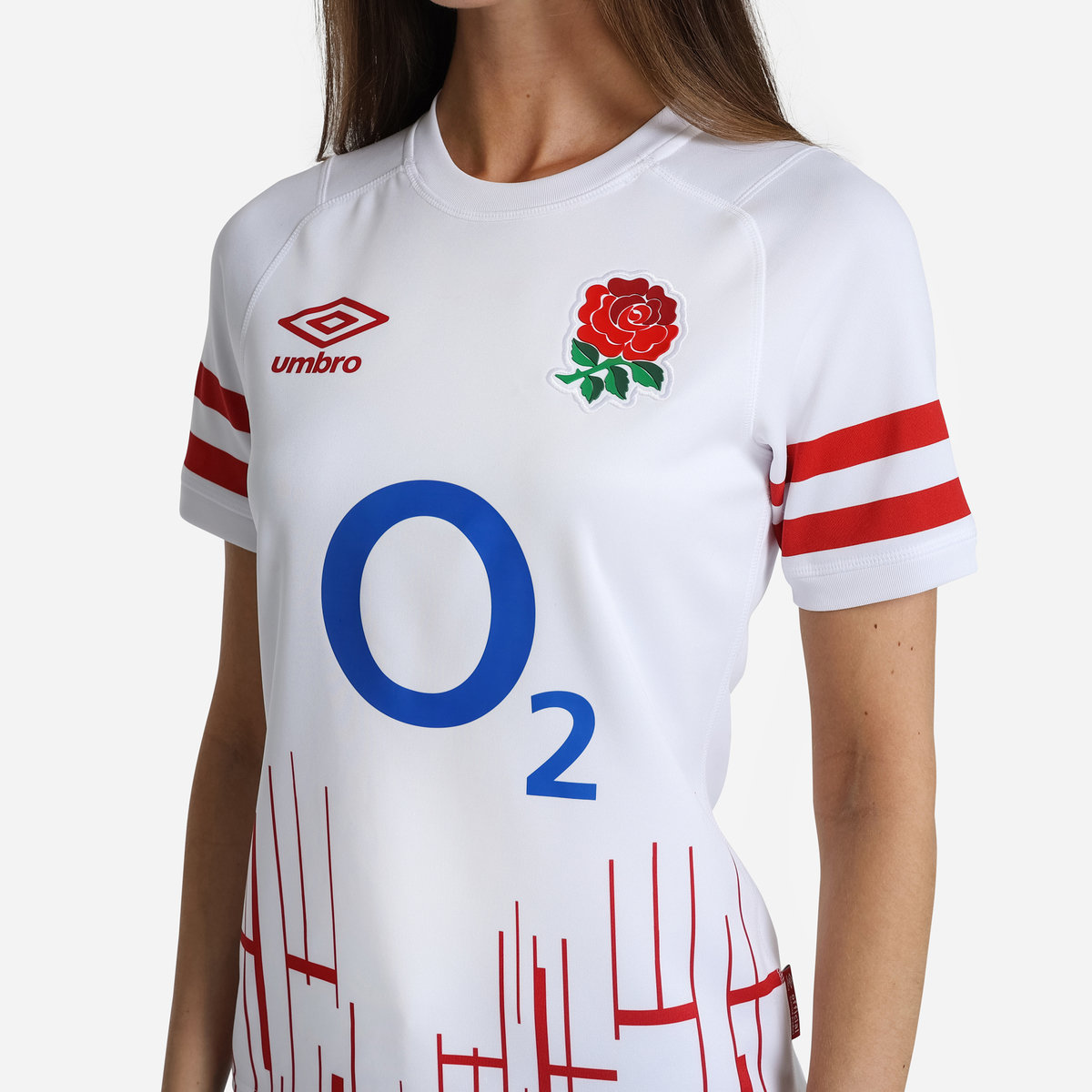 White / Red Umbro Teamwear - Umbro England Rugby Football 22/23 Home Replica Jersey Jersey | CA-38381