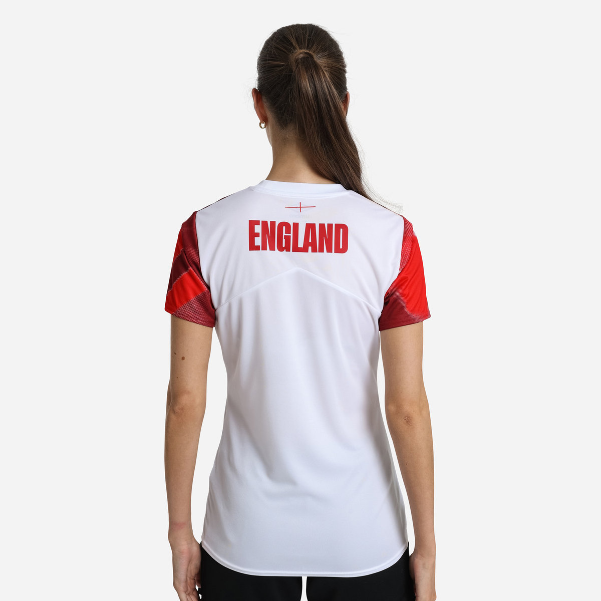 White / Red Umbro Teamwear - Umbro England Rugby Football 22/23 Warm Up Jersey Jersey | CA-49721