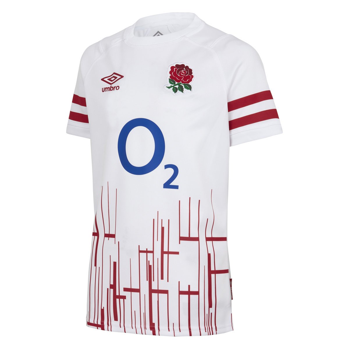 White / Red Umbro Teamwear - Umbro England Rugby Football 22/23 Home Replica Jersey Junior Jersey | CA-70207