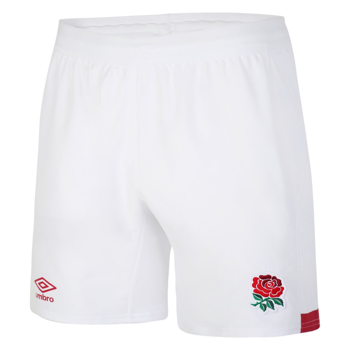 White / Red Umbro Teamwear - Umbro England Rugby Football 22/23 7S Home Replica Short Shorts | CA-80407