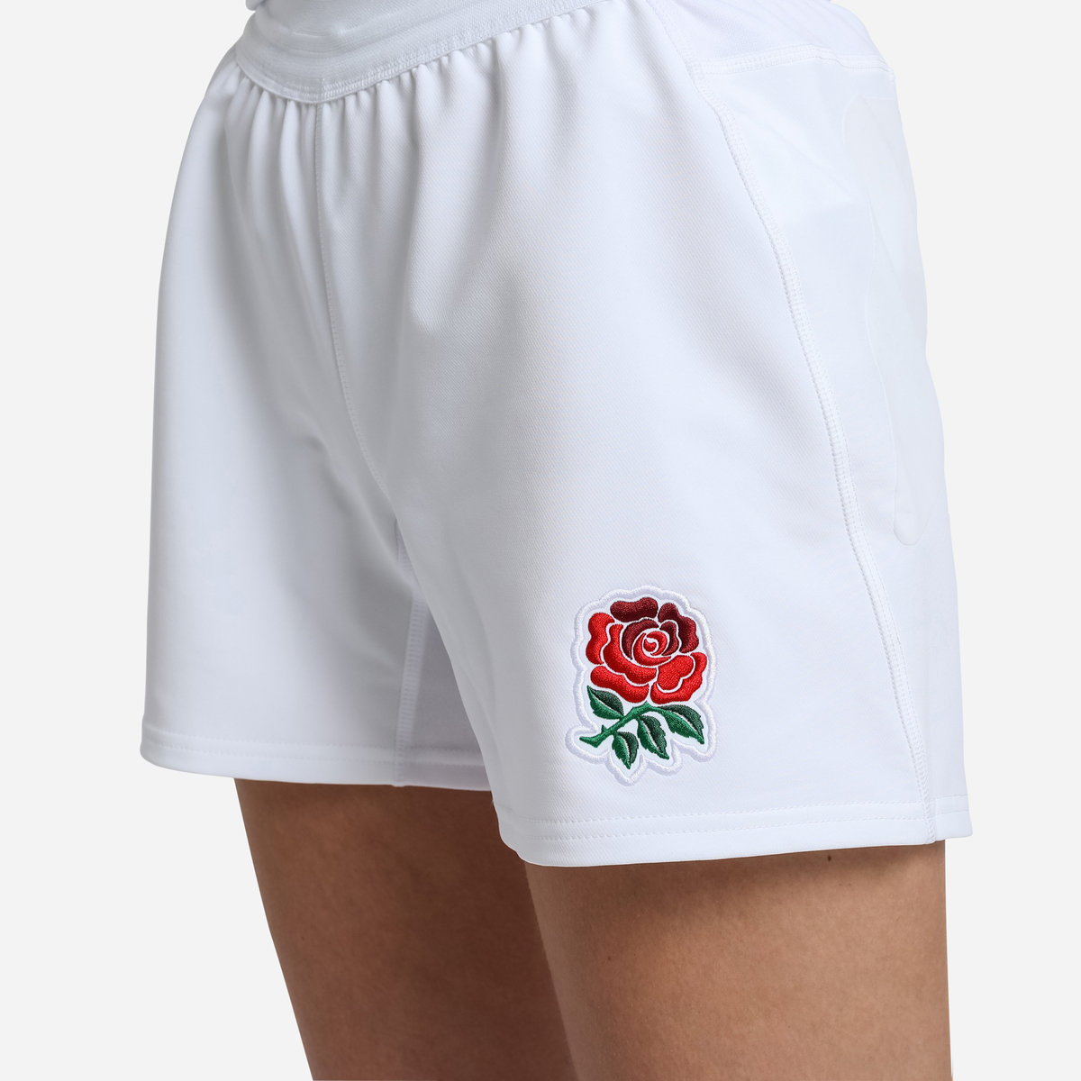 White / Red Umbro Football Red Roses 22/23 Rugby World Cup Pro Home Short Shorts | CA-22936