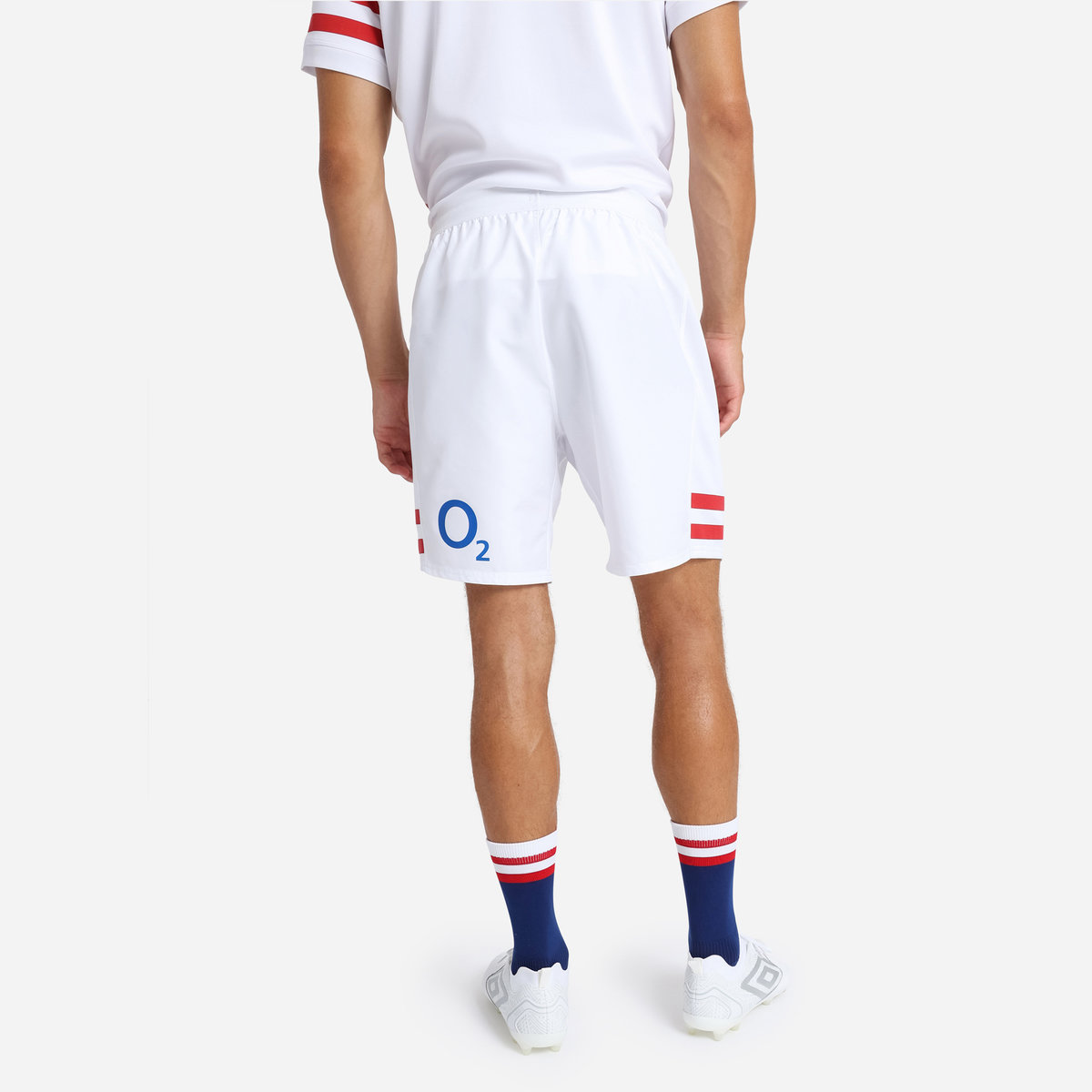 White Umbro Teamwear - Umbro England Rugby Football 22/23 Home Replica Short Shorts | CA-43468