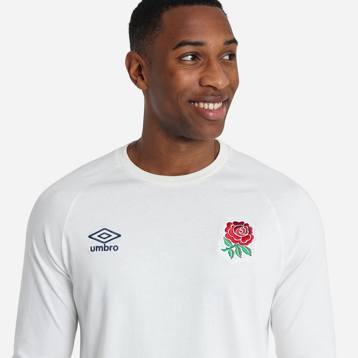 White Umbro Teamwear - Umbro England Rugby Football Classic Raglan Tee T Shirts | CA-77256