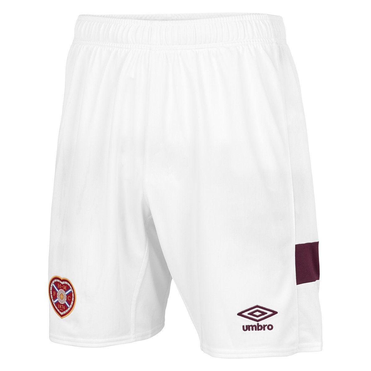 White Umbro Football Heart Of Midlothian F.c. 22/23 Home Short Junior Shorts | CA-50066