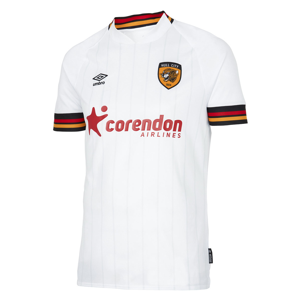 White Umbro Teamwear - Umbro Hull City Football 22/23 Away Jersey Football Jersey | CA-28414