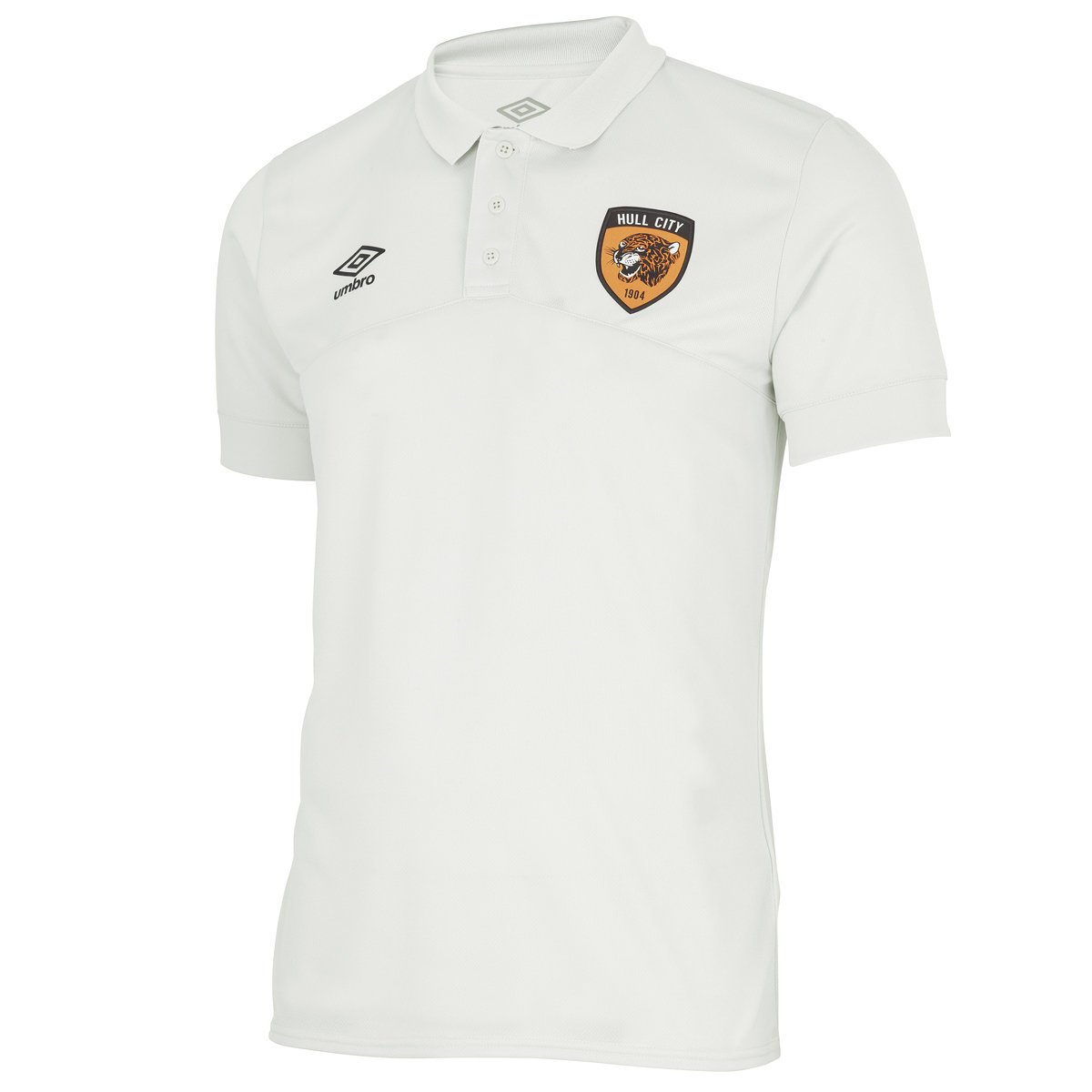 White Umbro Teamwear - Umbro Hull City Football 22/23 Poly Polo Football Polos | CA-91380