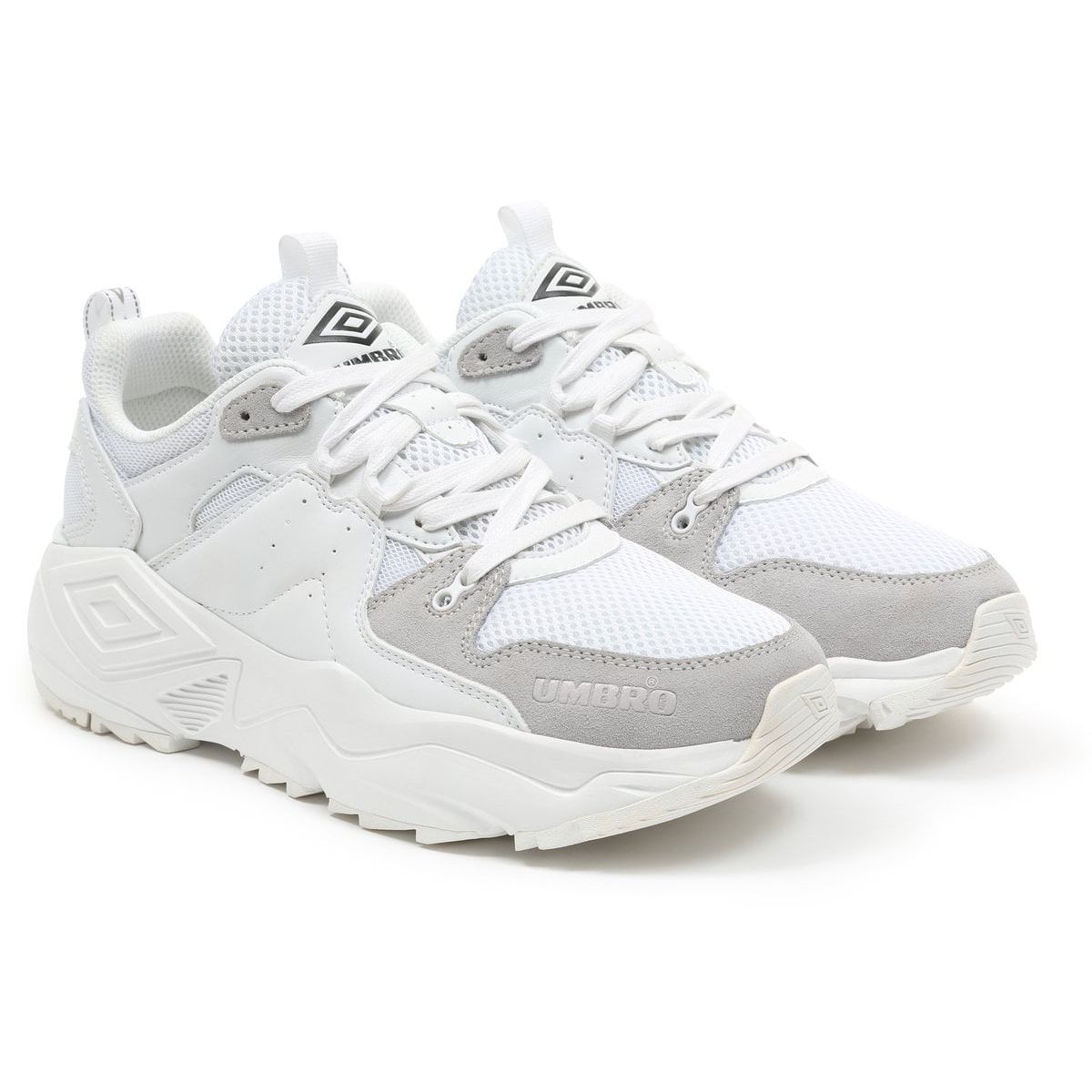 White / White Women's Umbro Runner Sneaker Trainers | CA-41293