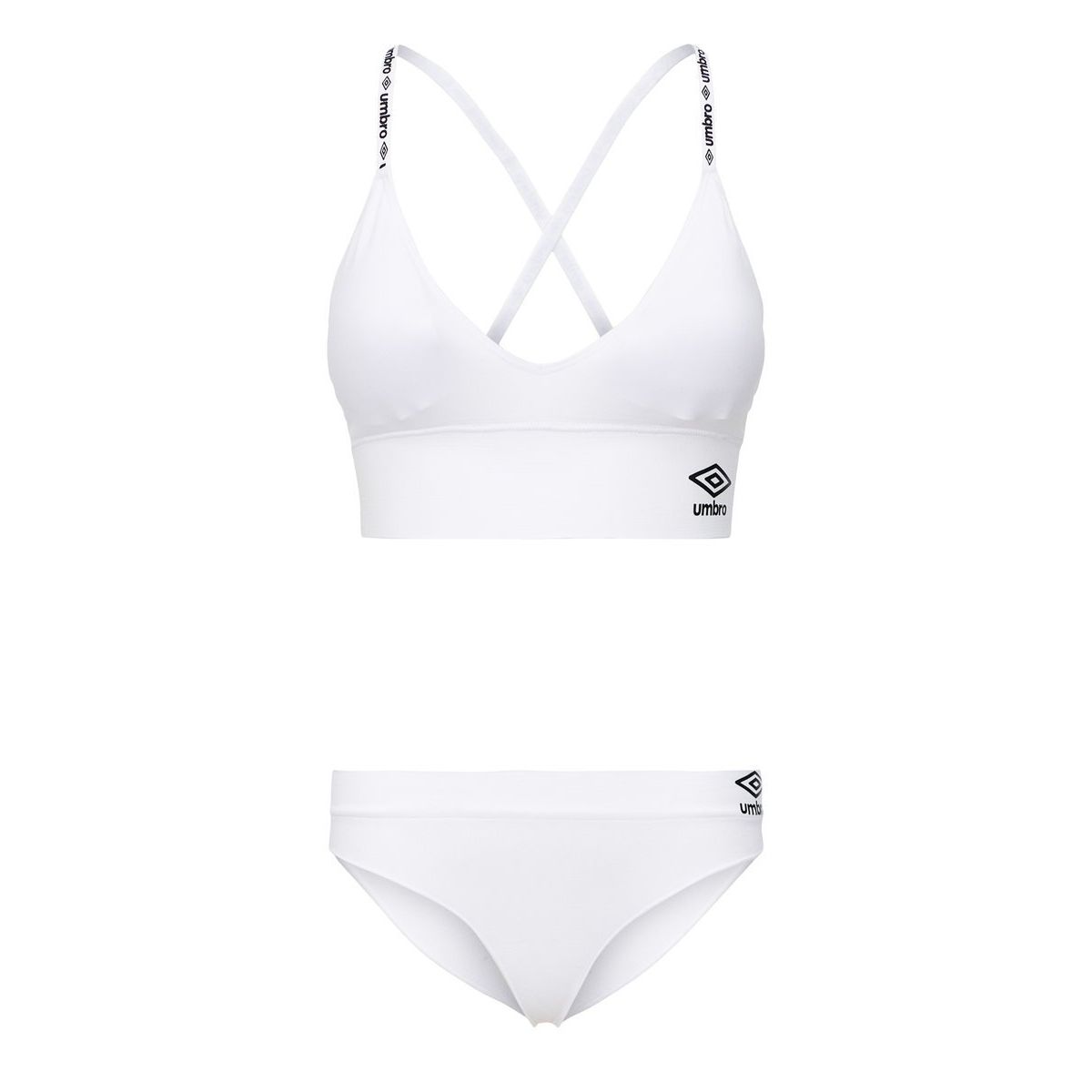 White Women\'s Umbro Lucy Seamless Bra And Thong Set Underwear | CA-81610