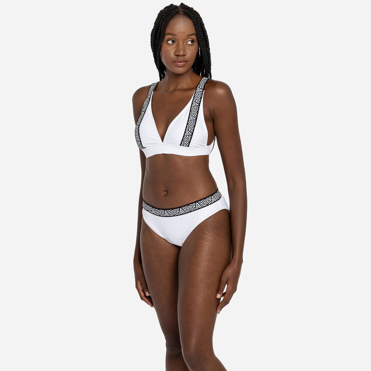 White Women\'s Umbro Taped Bikini Bikini | CA-42282