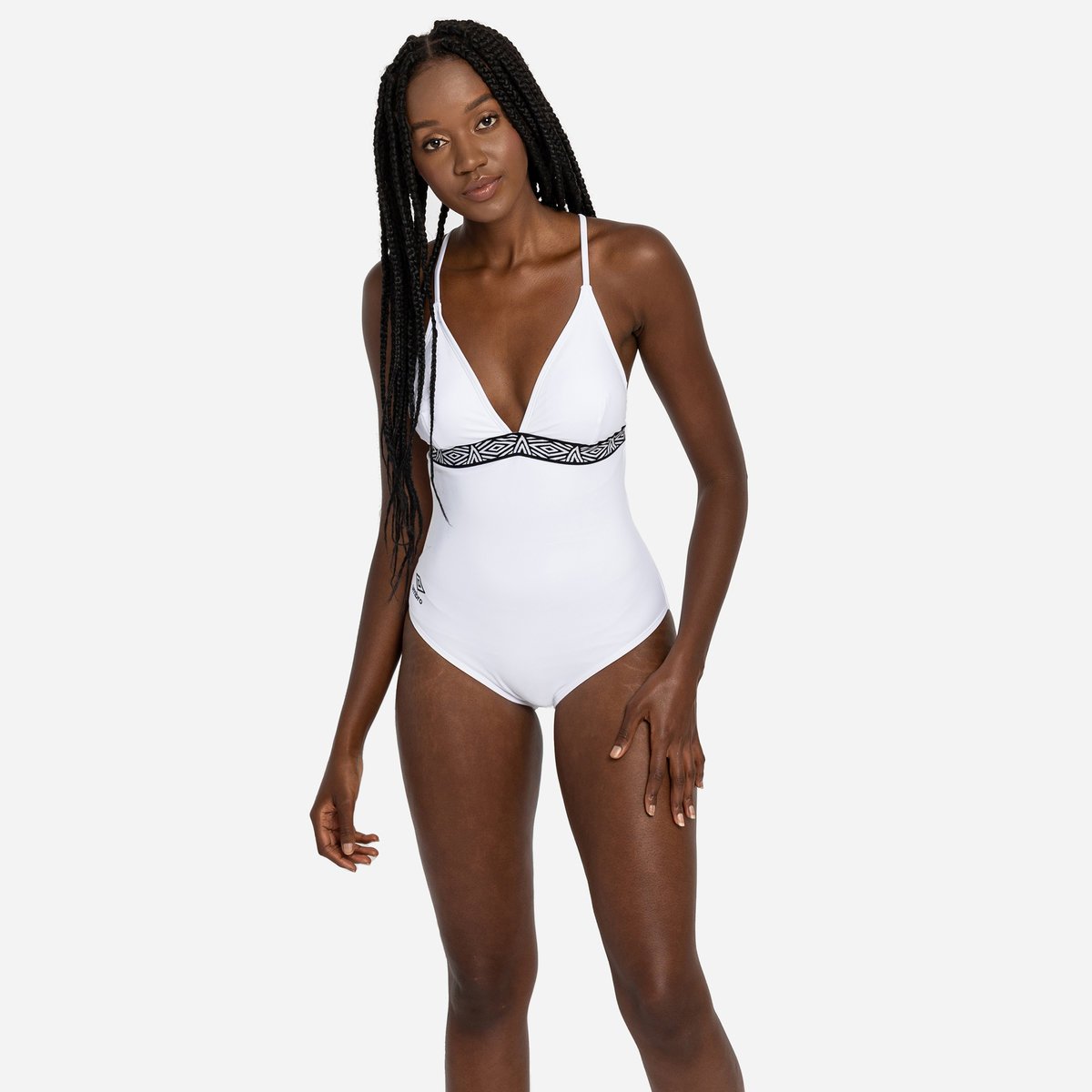 White Women\'s Umbro Taped Swimsuit Swimsuits | CA-03528