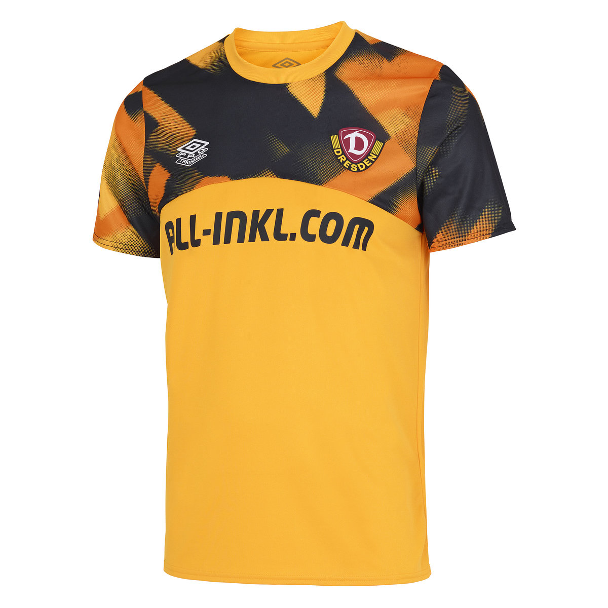 Yellow / Black Umbro Teamwear - Umbro Dynamo Dresden Football 22/23 Warm Up Jersey Junior Football Jersey | CA-43517