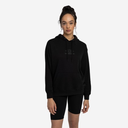 Black / Black Women's Umbro Diamond Oh Hood Hoodies | CA-50932