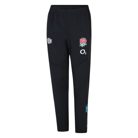 Black / Blue Umbro Teamwear - Umbro England Rugby Football 22/23 Drill Pant Junior Trousers | CA-12988