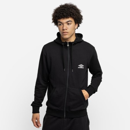 Black Men's Umbro Diamond ZT Hood Hoodies | CA-12307