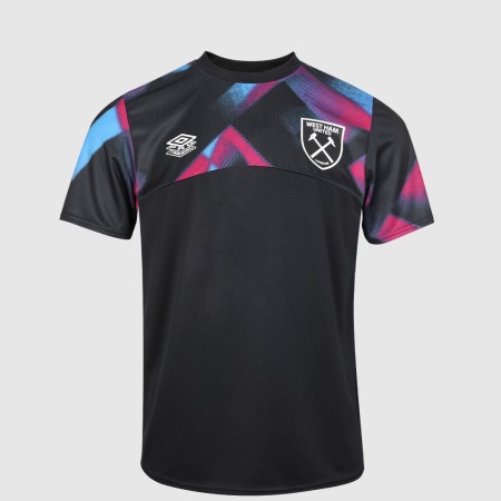 Black / Purple Umbro Football West Ham Utd 22/23 Warm Up Jersey Junior Jersey | CA-95466