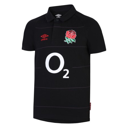 Black / Red Umbro Teamwear - Umbro England Rugby Football 22/23 Alternate Classic Jersey Junior Jersey | CA-00000