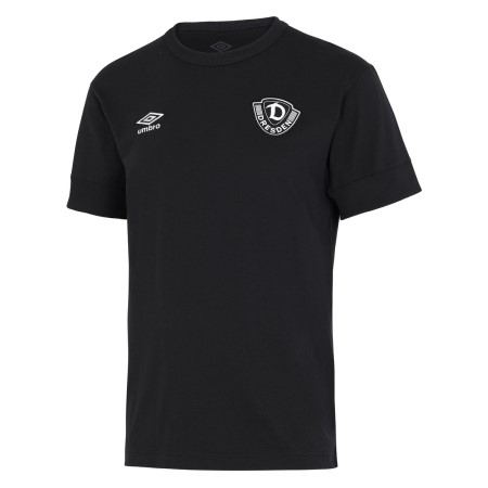 Black Umbro Teamwear - Umbro Dynamo Dresden Football 22/23 Travel Tee Football T Shirts | CA-60512