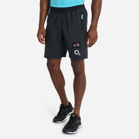 Black Umbro Teamwear - Umbro England Rugby Football 22/23 Woven Short Shorts | CA-40534