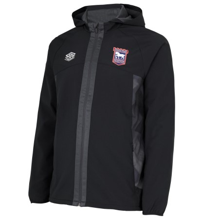 Black Umbro Football Ipswich Town 22/23 Shower Jacket Junior Jackets | CA-68100