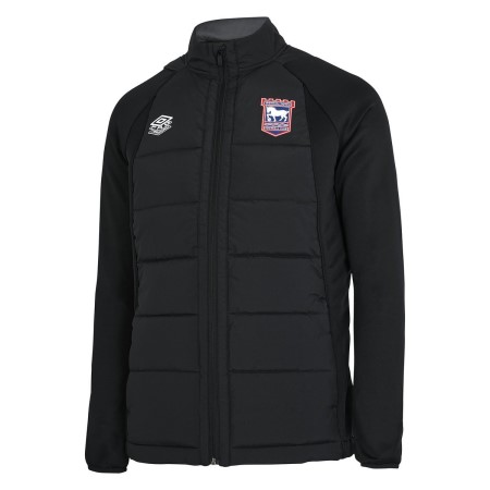 Black Umbro Football Ipswich Town 22/23 Thermal Jacket Junior Jackets | CA-06340