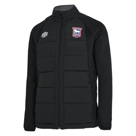 Black Umbro Football Ipswich Town 22/23 Thermal Jacket Jackets | CA-60432