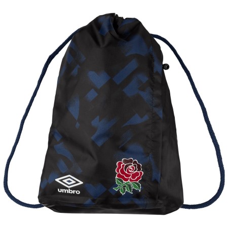 Black / White / Blue Umbro Teamwear - Umbro England Rugby Football 22/23 Team Training Gym Sack Rugby | CA-29905