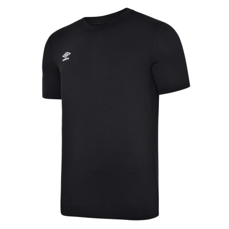 Black / White Kids' Umbro Club Leisure Crew Tee T Shirts | CA-02406