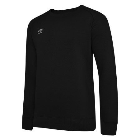 Black / White Kids' Umbro Club Leisure Sweat Sweatshirts | CA-23325