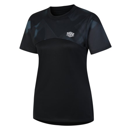 Black Women's Umbro Pro Training Gym Tee T Shirts | CA-12132